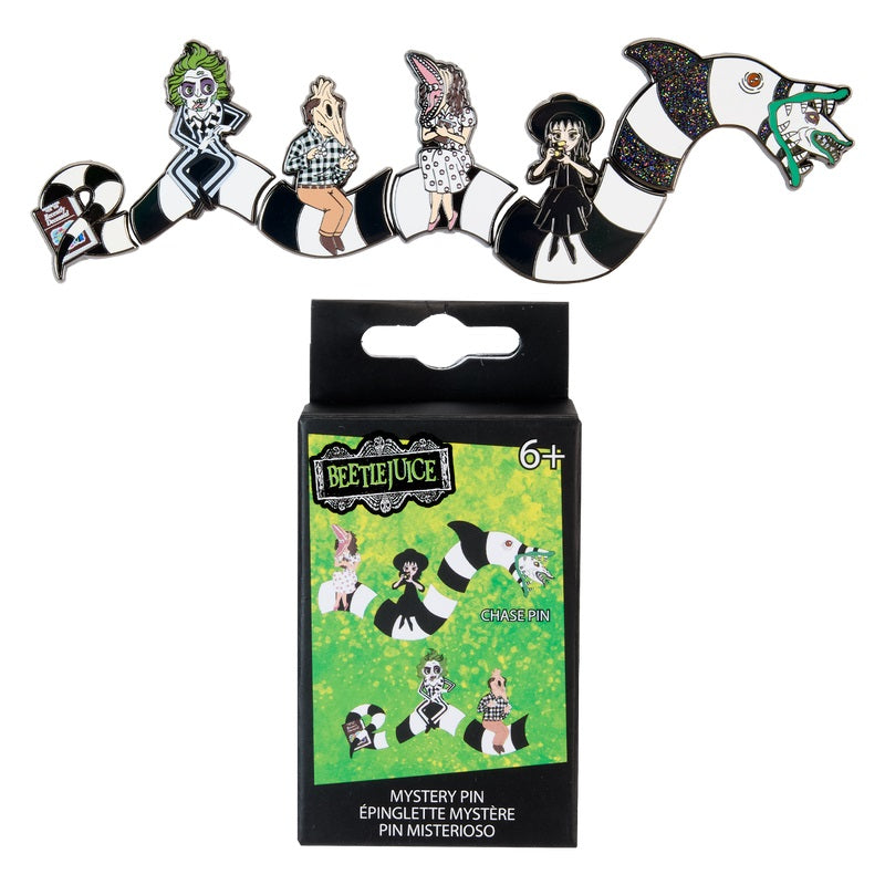 Loungefly Beetlejuice Sandworm Puzzle Blind Box Pins