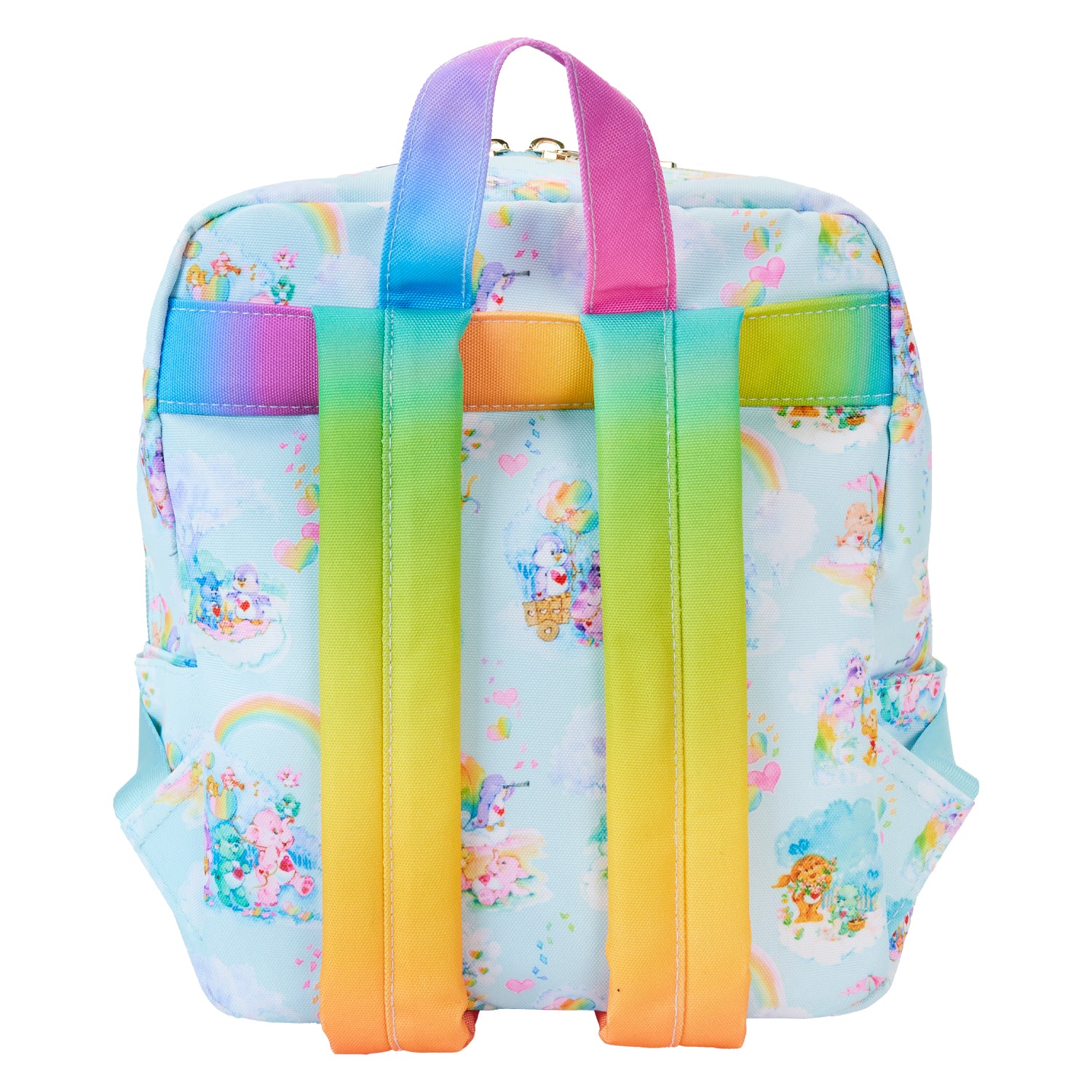 Loungefly Care Bears Cousins AOP Nylon Small Square Mini Backpack 