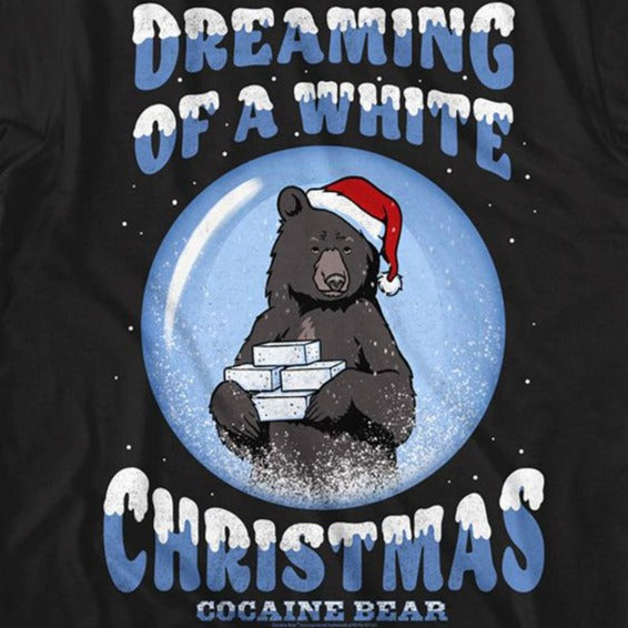 Cocaine Bear Ky Dreaming Of White Xmas T-Shirt