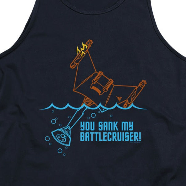 Star Trek Sank My Battlecruiser Tank Top