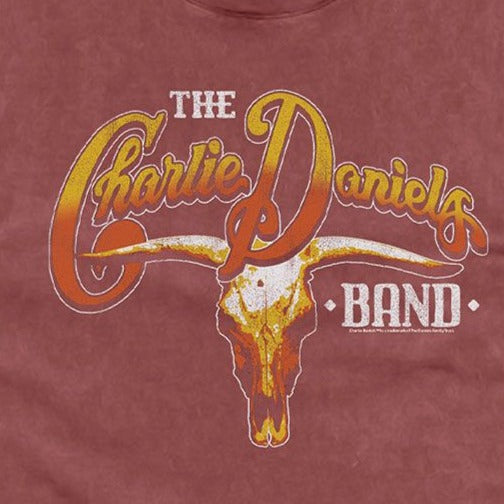 Charlie Daniels Band Cow Skull And Logo T-Shirt