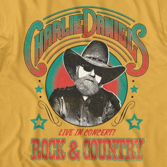 Charlie Daniels Band Rock And Country T-Shirt