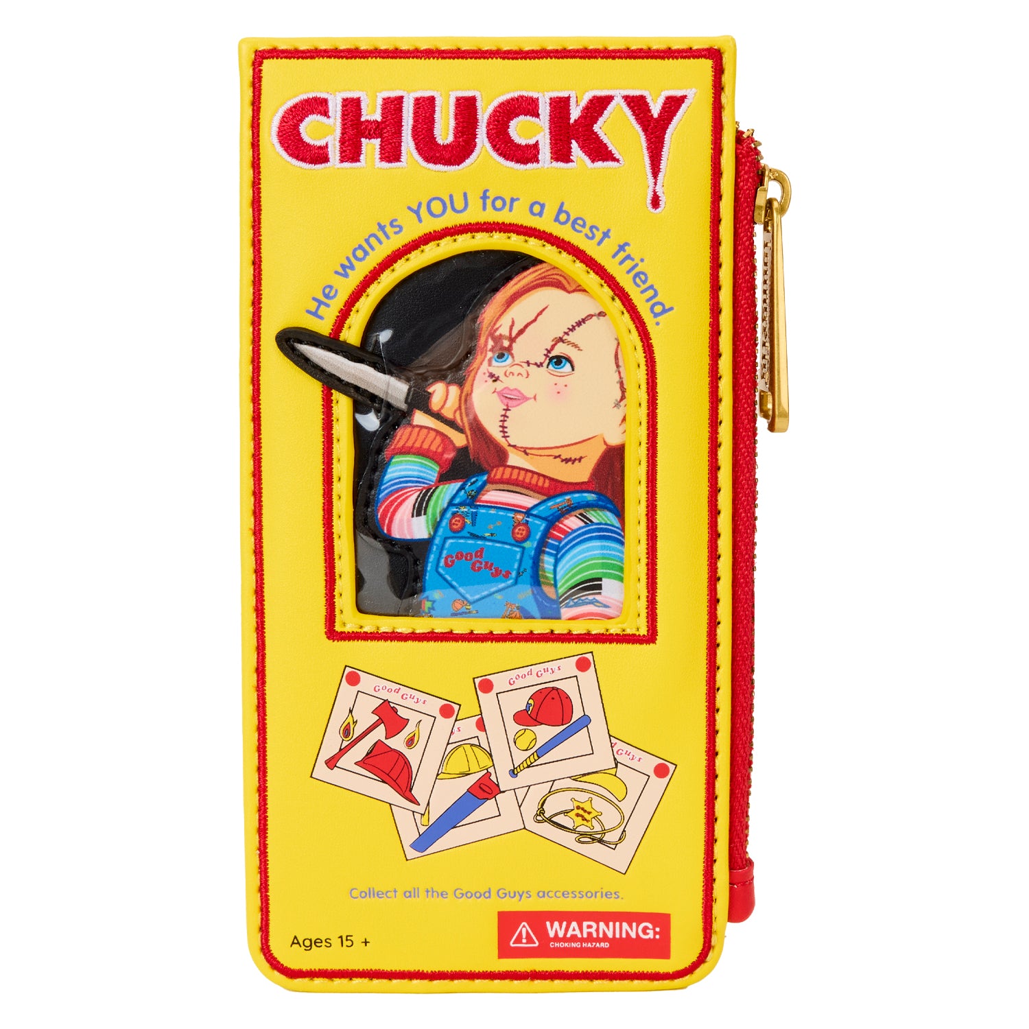 Loungefly Child's Play Chucky Box Large Card Holder | Blue Culture Tees