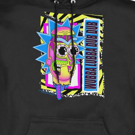 Rick and Morty Wubba Lubba Dub Dub Pullover Hoodie | Blue Culture Tees