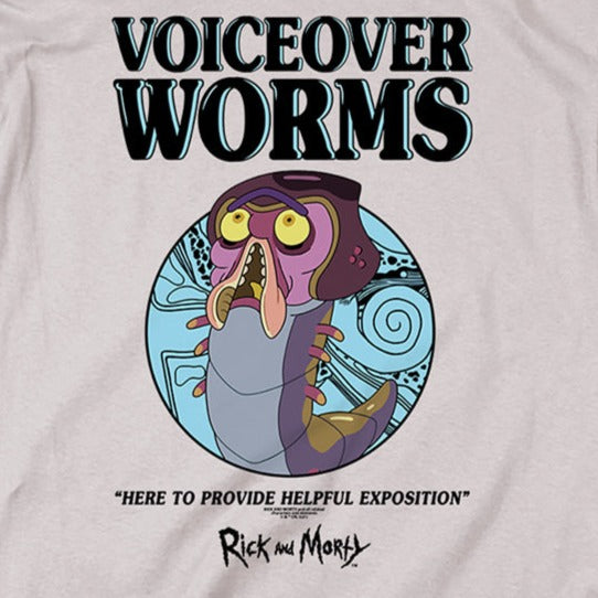 Rick and Morty Voiceover Worms T-Shirt