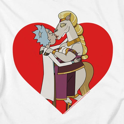 Rick and Morty Horse Kiss T-Shirt