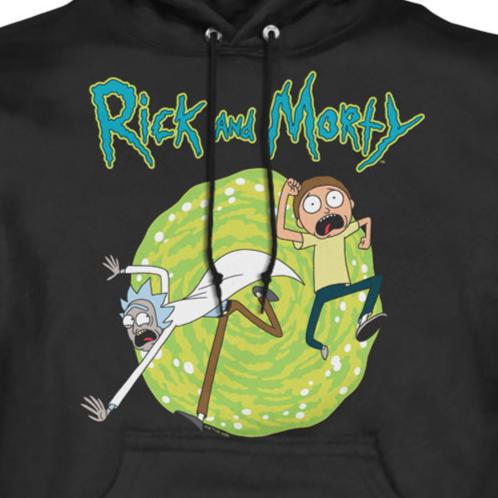 Rick and Morty Wubba Portal Pullover Hoodie | Blue Culture Tees