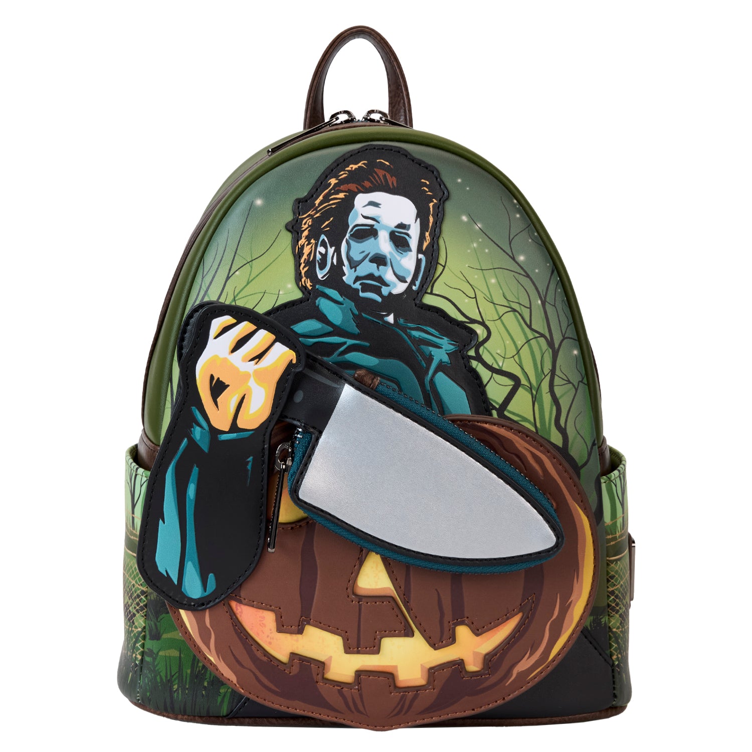 Loungefly Halloween Michael Myers Mini Backpack with Knife Coin Bag | Blue Culture Tees