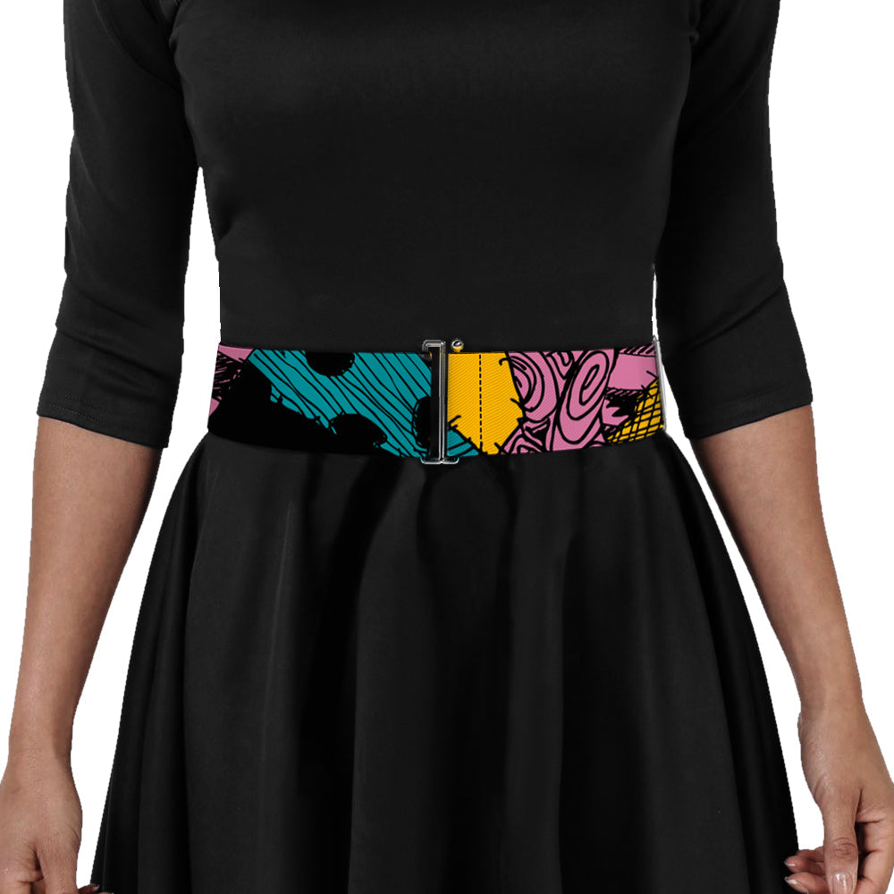 The Nightmare Before Christmas Sally Dress Patchwork Cinch Waist Belt | Blue Culture Tees