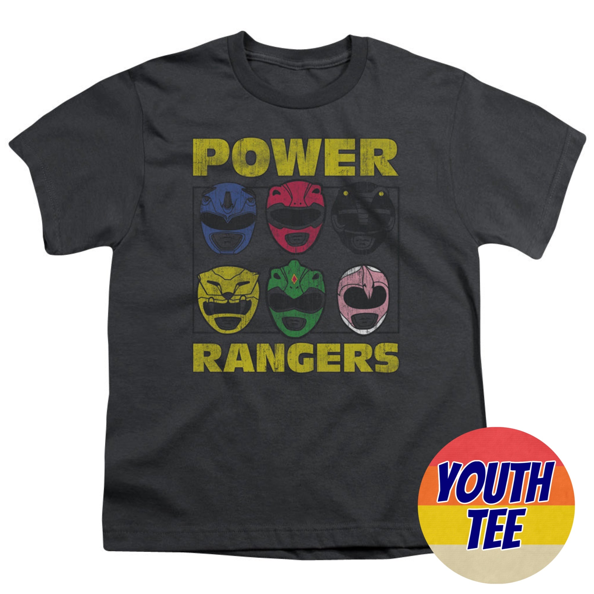 Youth Mighty Morphin Power Rangers Ranger Heads | Blue Culture Tees