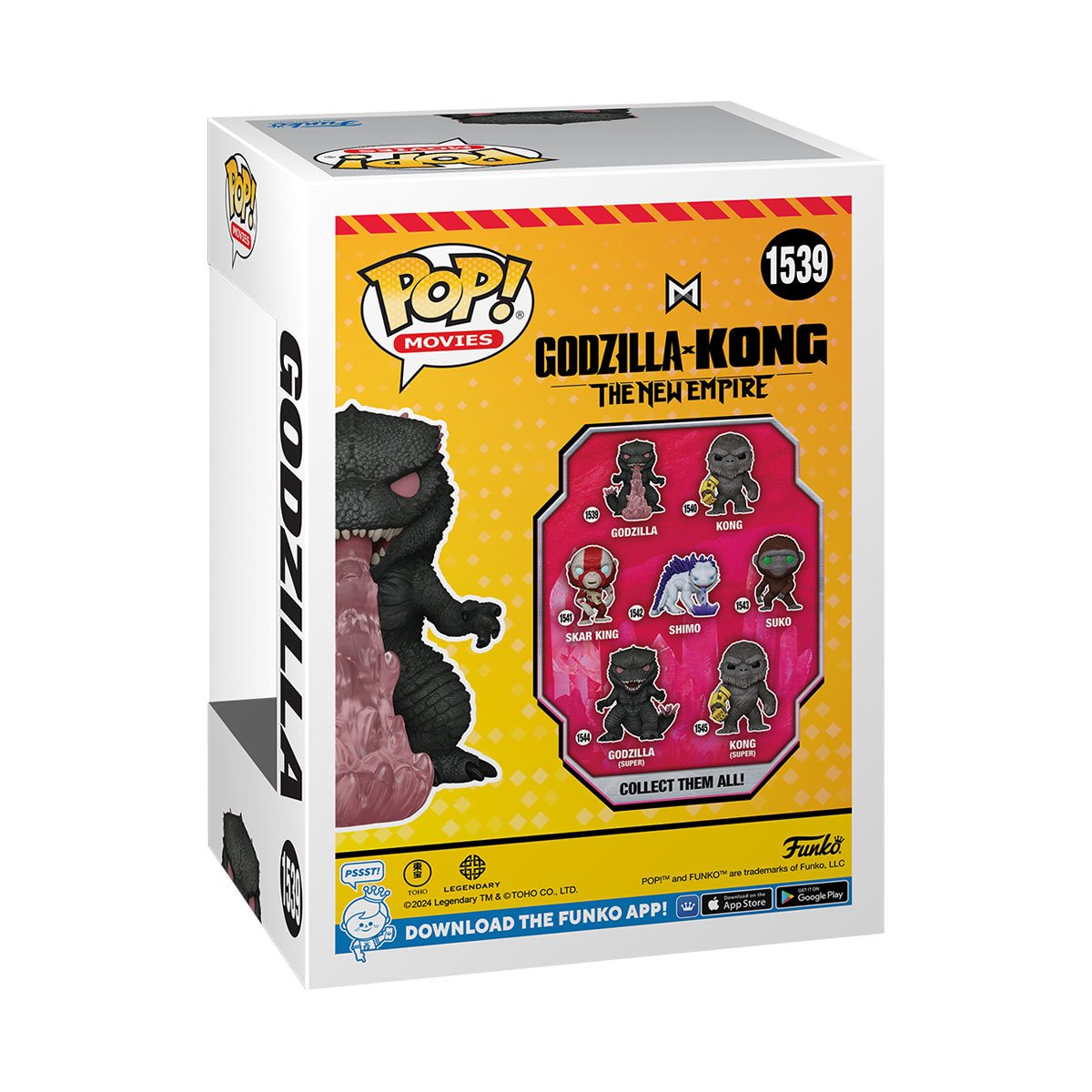 Funko Pop! Godzilla x Kong: The New Empire Godzilla with Heat-Ray Vinyl Figure #1539