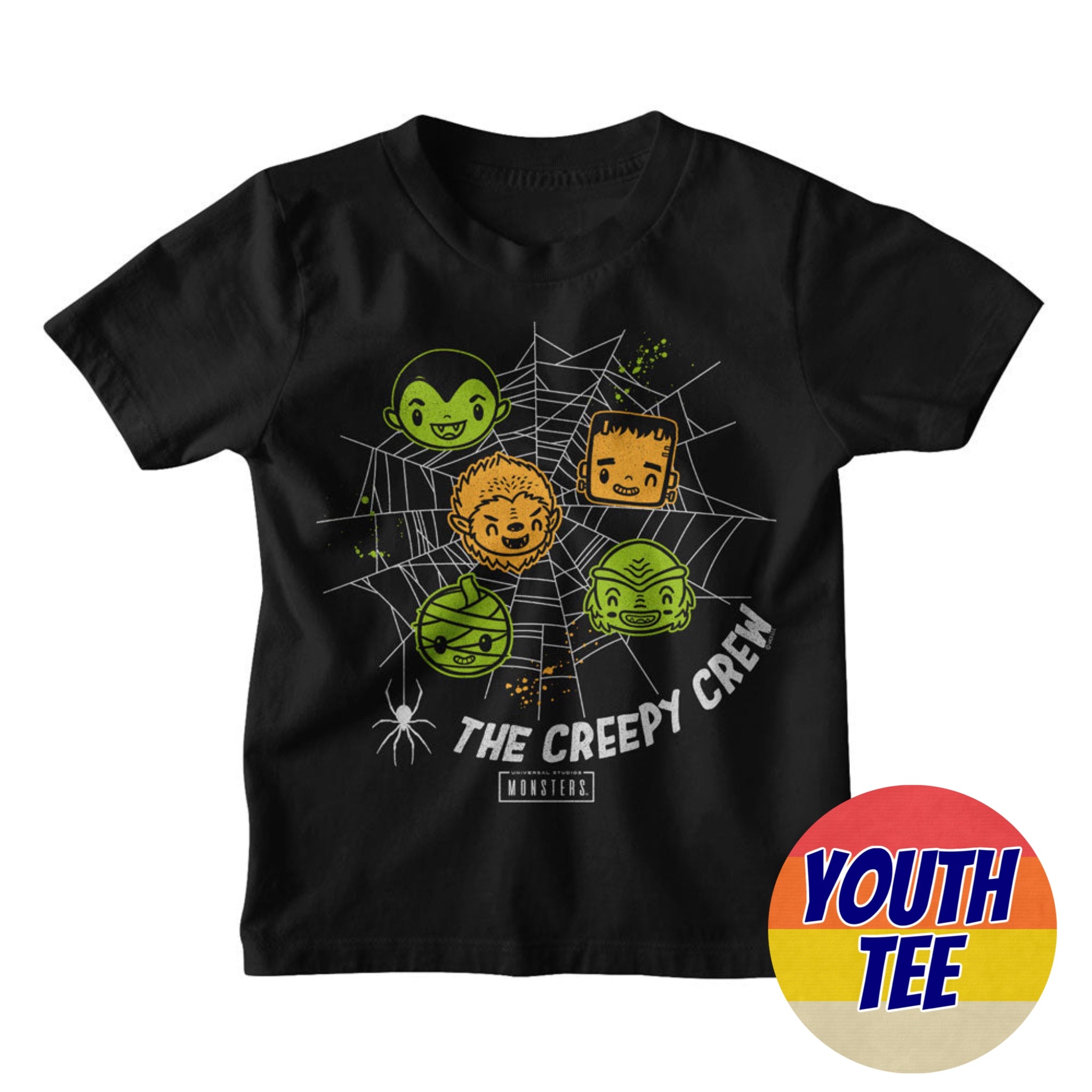 Youth Universal Monsters Creepy Crew T-Shirt | Blue Culture Tees