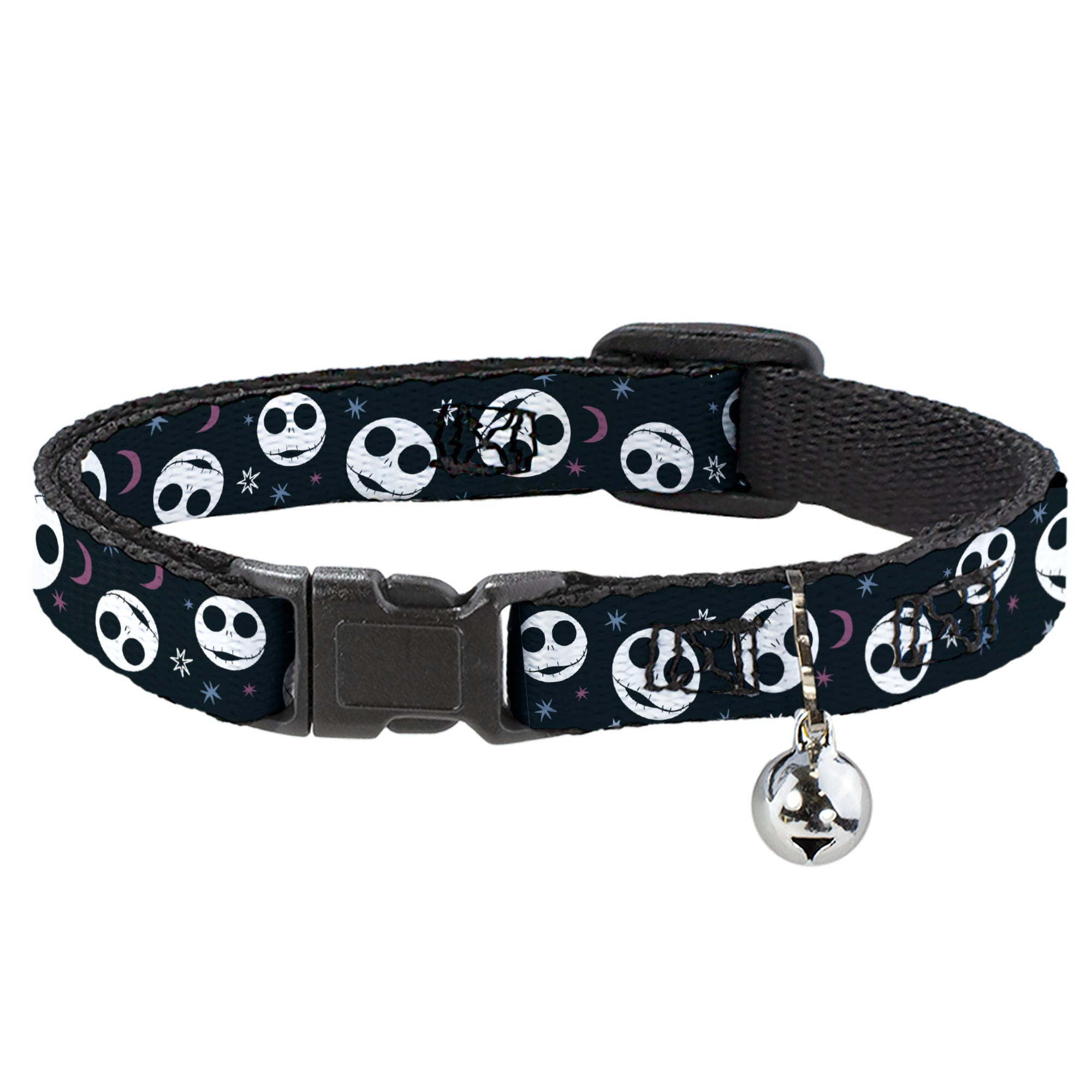 The Nightmare Before Christmas Jack Moon and Stars Breakaway Cat Collar with Bell