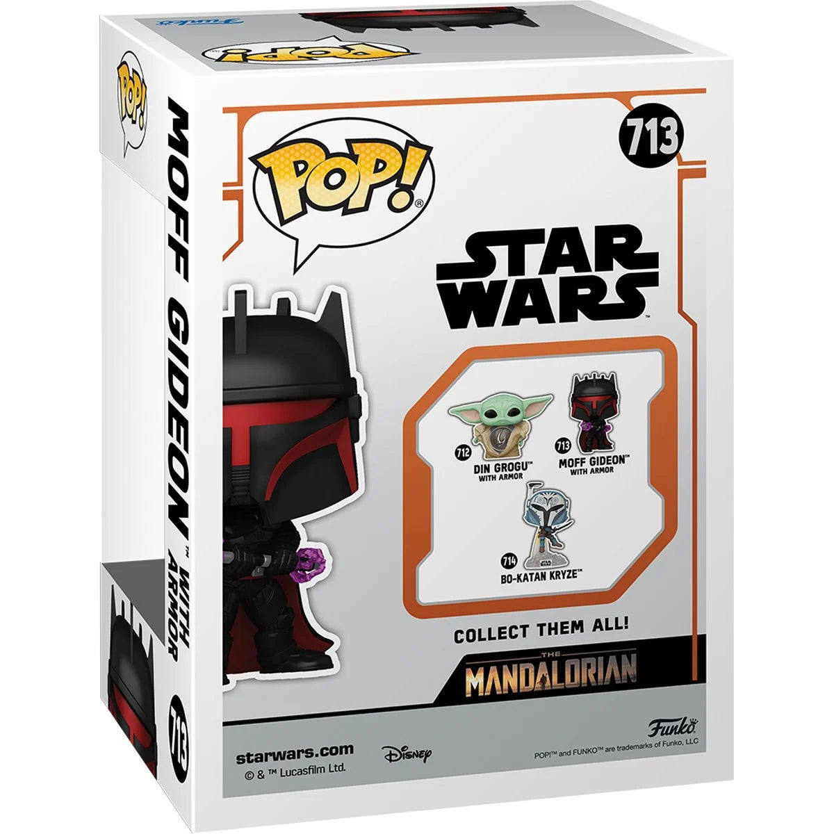 Funko Pop! Star Wars: The Mandalorian Moff Gideon with Armor Vinyl Figure #713