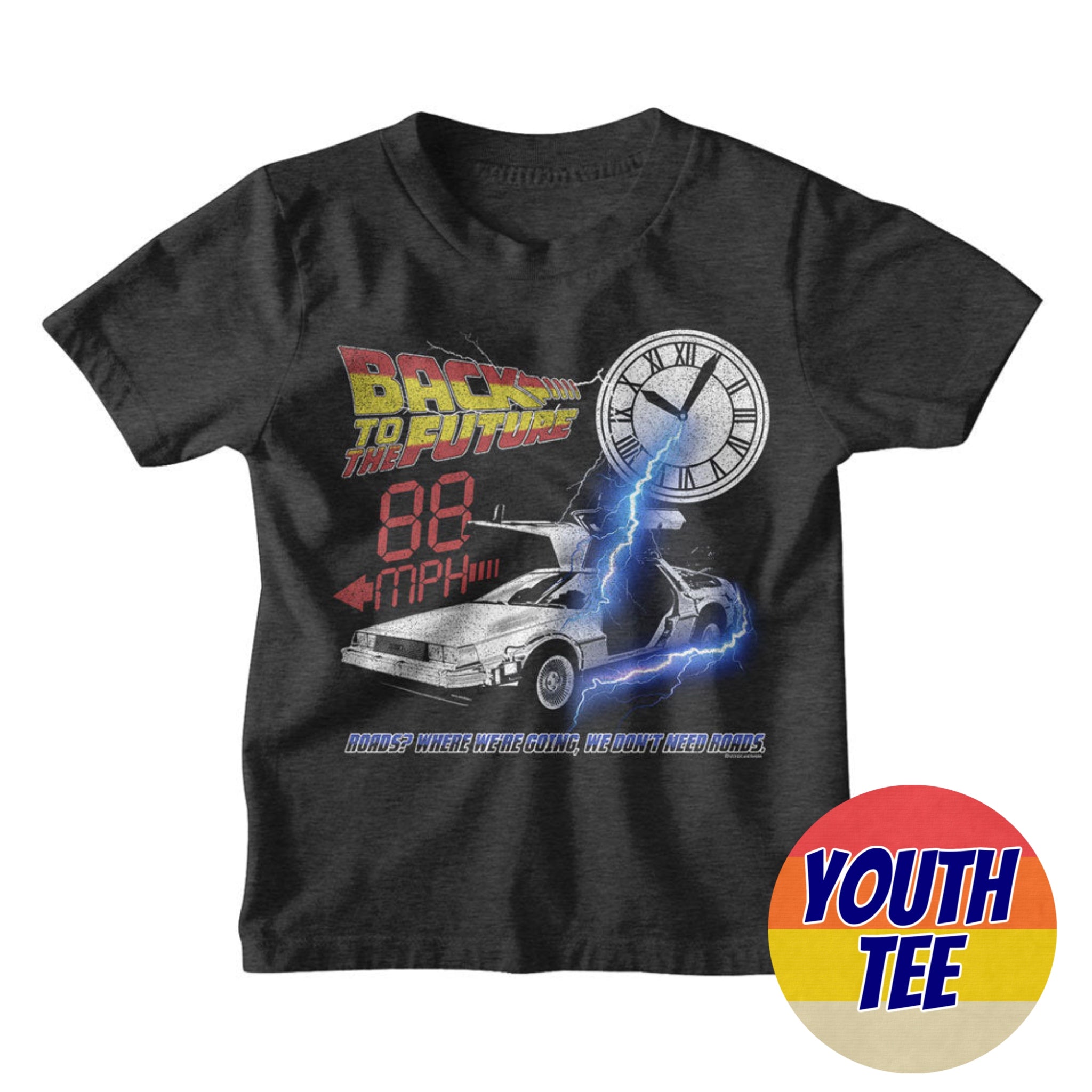 Youth Back To The Future Where We're Going T-Shirt