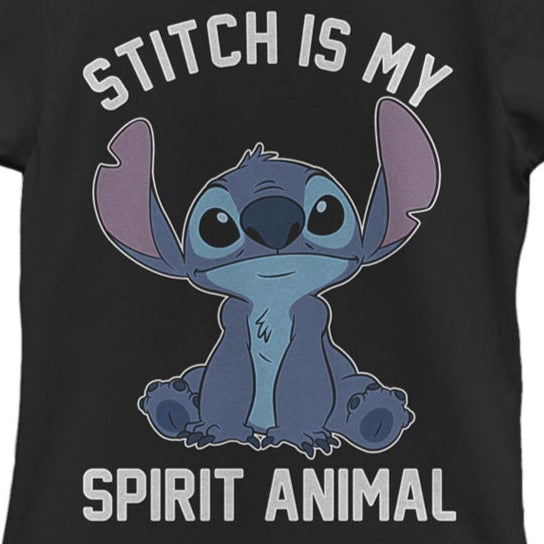 Girl's Disney Stitch Spirit Animal T-Shirt | Blue Culture Tees