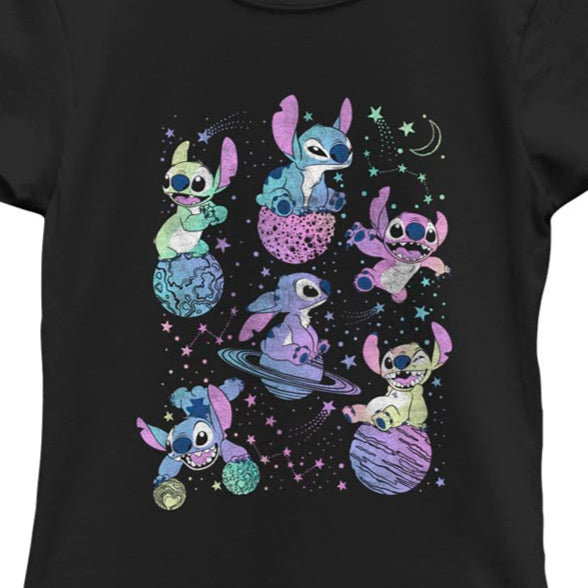 Girl's Disney Planetary Stitch T-Shirt | Blue Culture Tees