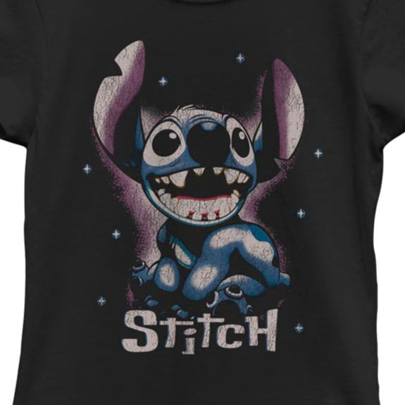 Girl's Disney Dark Stitch T-Shirt | Blue Culture Tees