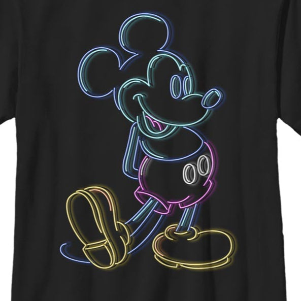 Boy's Disney Neon Mickey T-Shirt | Blue Culture Tees