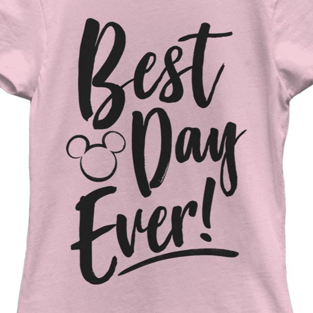 Girl's Disney Best Day Ever T-Shirt | Blue Culture Tees