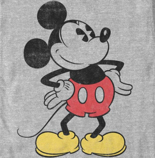 Disney Mickey Mouse Vintage Pose T-Shirt | Blue Culture Tees