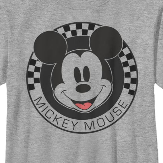 Boy's Disney Mickey Mouse Checkered T-Shirt | Blue Culture Tees