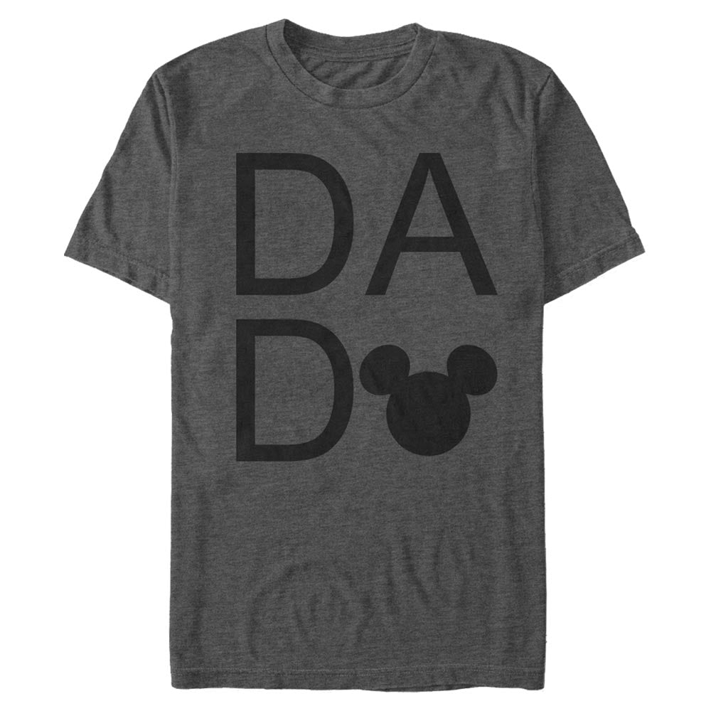 Disney Mickey Mouse and Friends Dad Logo Text T-Shirt | Blue Culture Tees