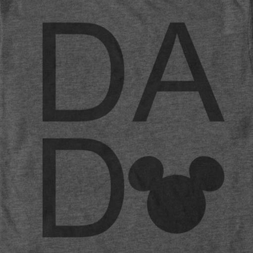 Disney Mickey Mouse and Friends Dad Logo Text T-Shirt | Blue Culture Tees