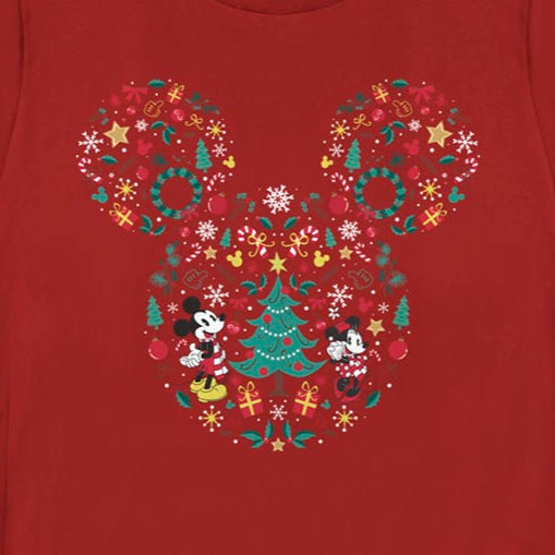 Women's Disney Christmas Silhouette T-Shirt | Blue Culture Tees