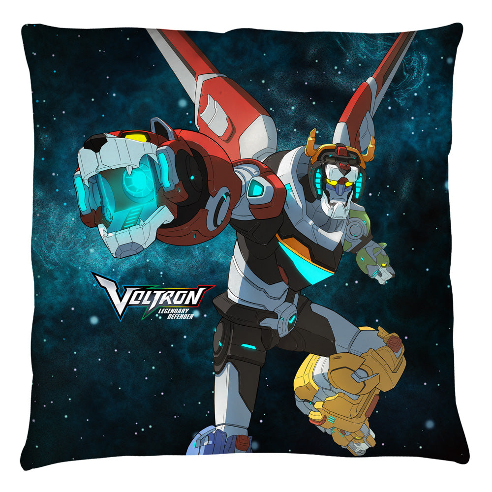 Voltron Defender of the Universe Throw Pillow | Blue Culture Tees