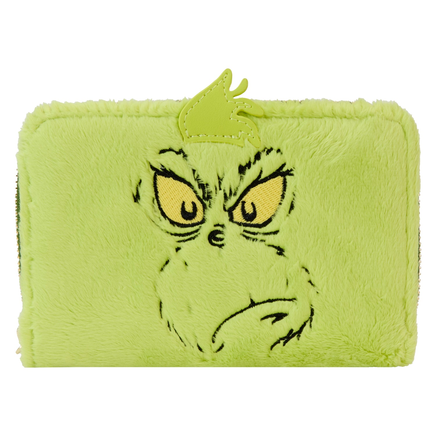 Loungefly Dr Seuss Plush Grinch Glow Cosplay Zip Around Wallet | Blue Culture Tees