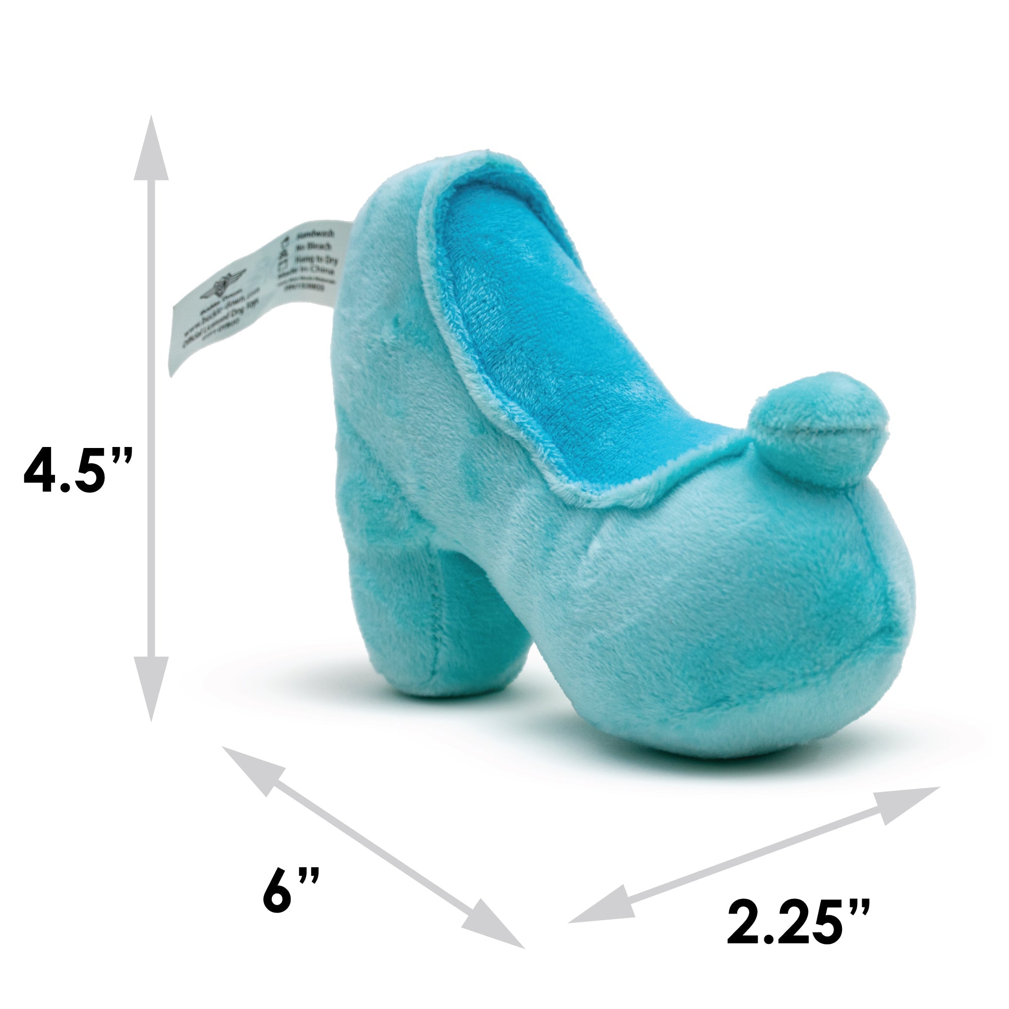 Disney Cinderella Slipper Replica Plush Squeaker Dog Toy