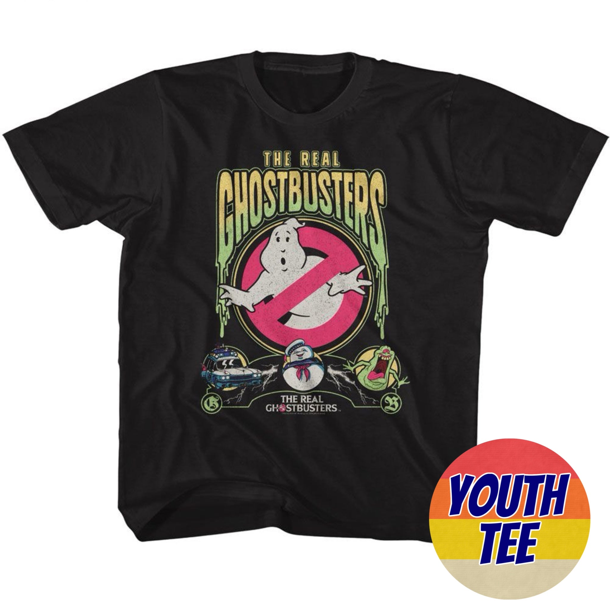 Real Ghostbusters Slime Text 2 T-Shirt | Blue Culture Tees