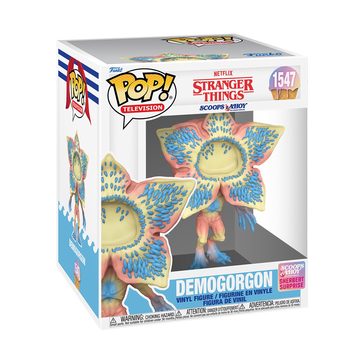 Funko Pop! Stranger Things Demogorgon (Scoops Ahoy) Jumbo Vinyl Figure #1547