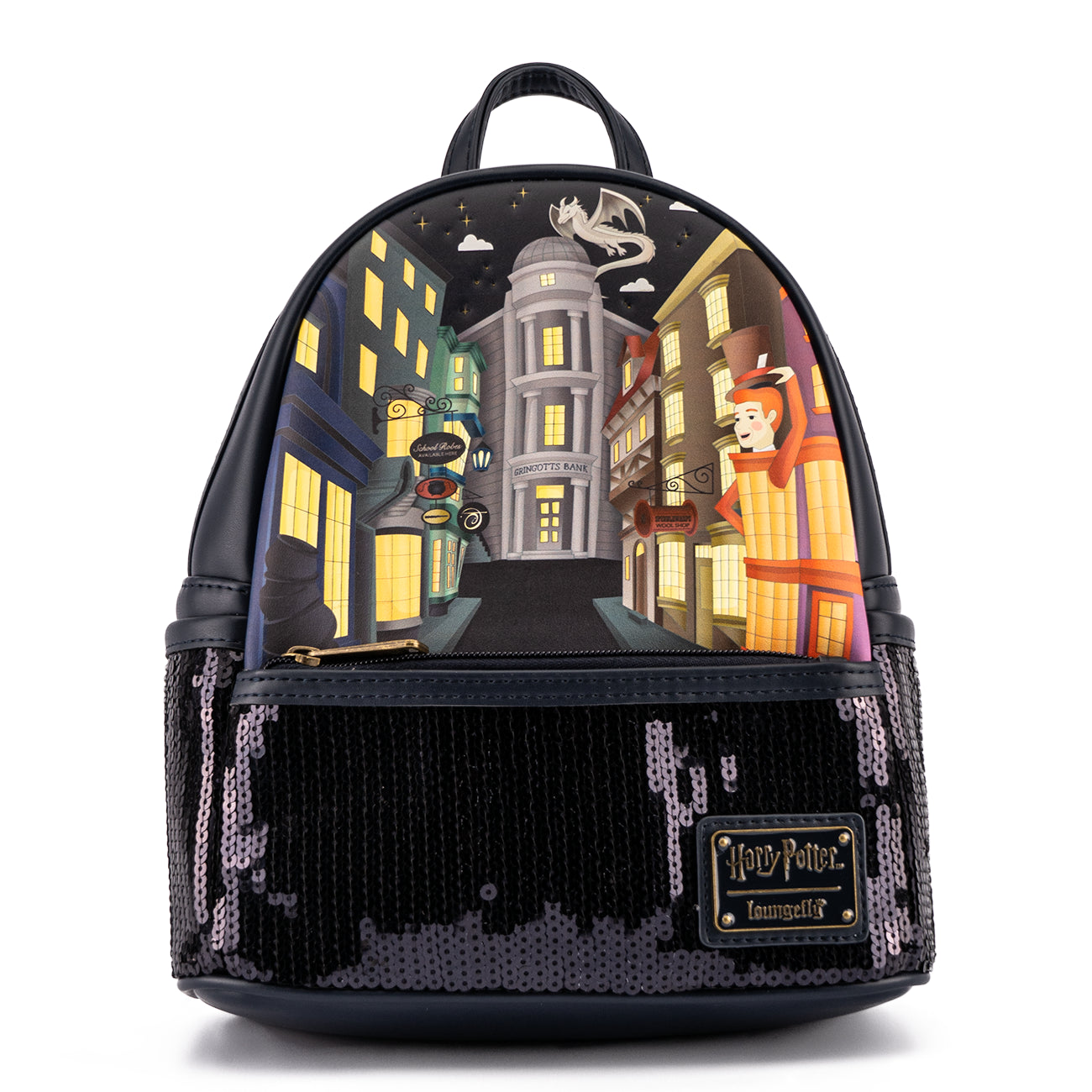 Loungefly Harry Potter Diagon Alley Sequin Mini Backpack | Blue Culture Tees