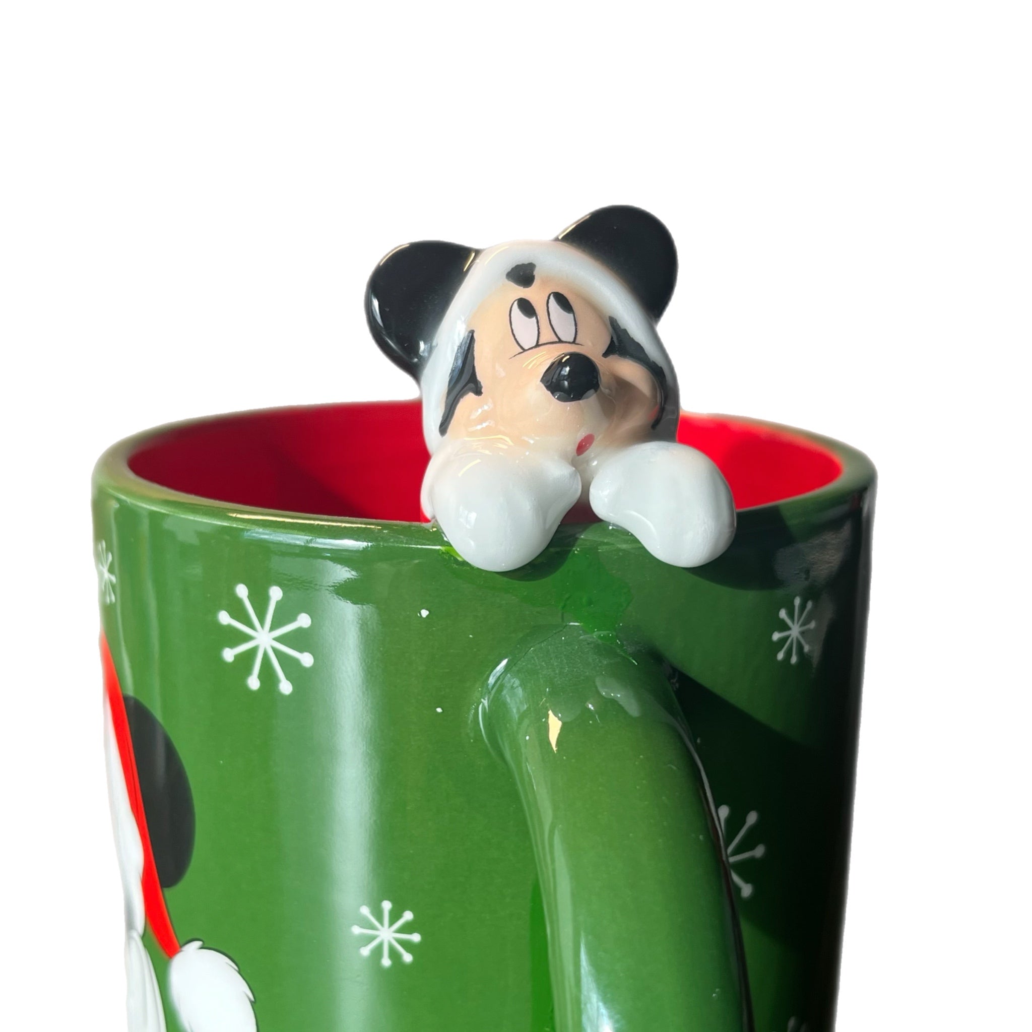 Disney Santa Mickey and Minnie Hanging Buddy 20 Oz. Ceramic Mug | Blue Culture Tees