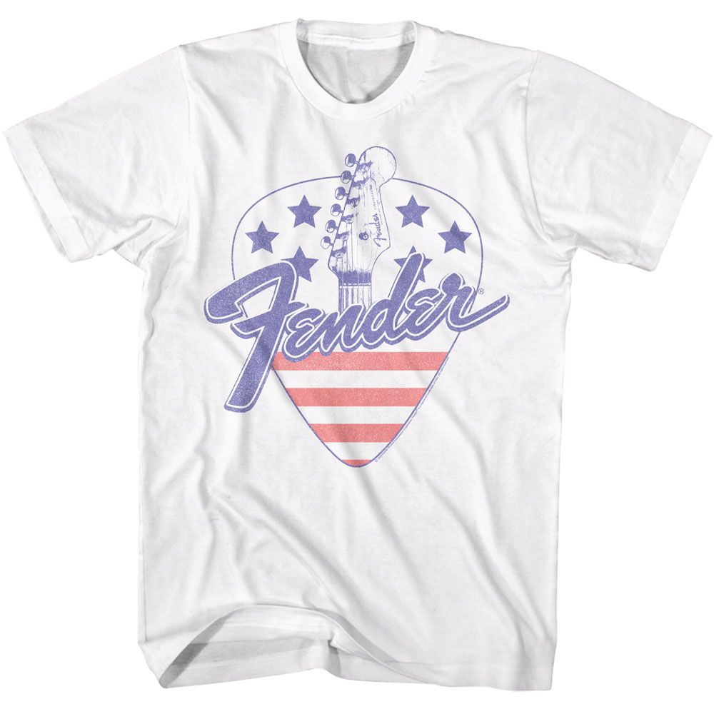 Fender America Guitar Pick T-Shirt | Blue Culture Tees