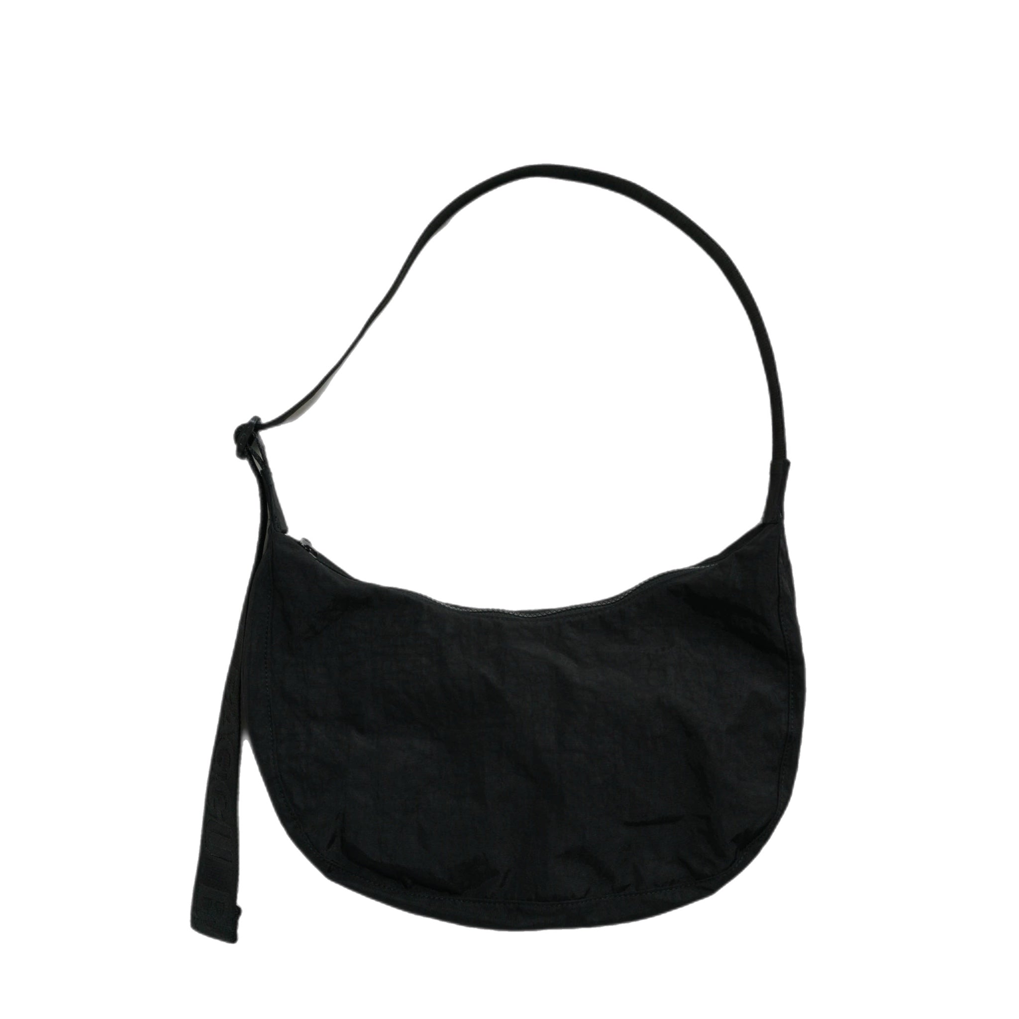 BAGGU Medium Nylon Cresent Bag Black