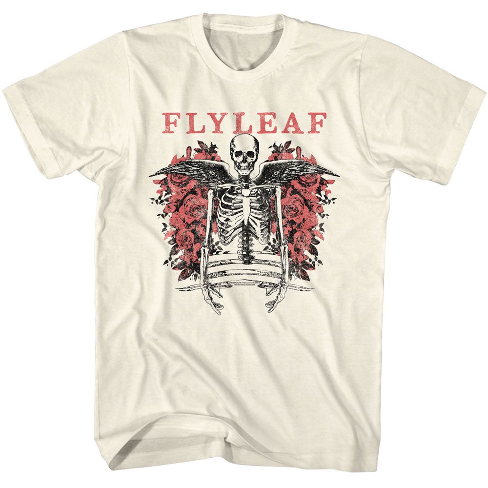 Fly Leaf Winged Skeleton T-Shirt