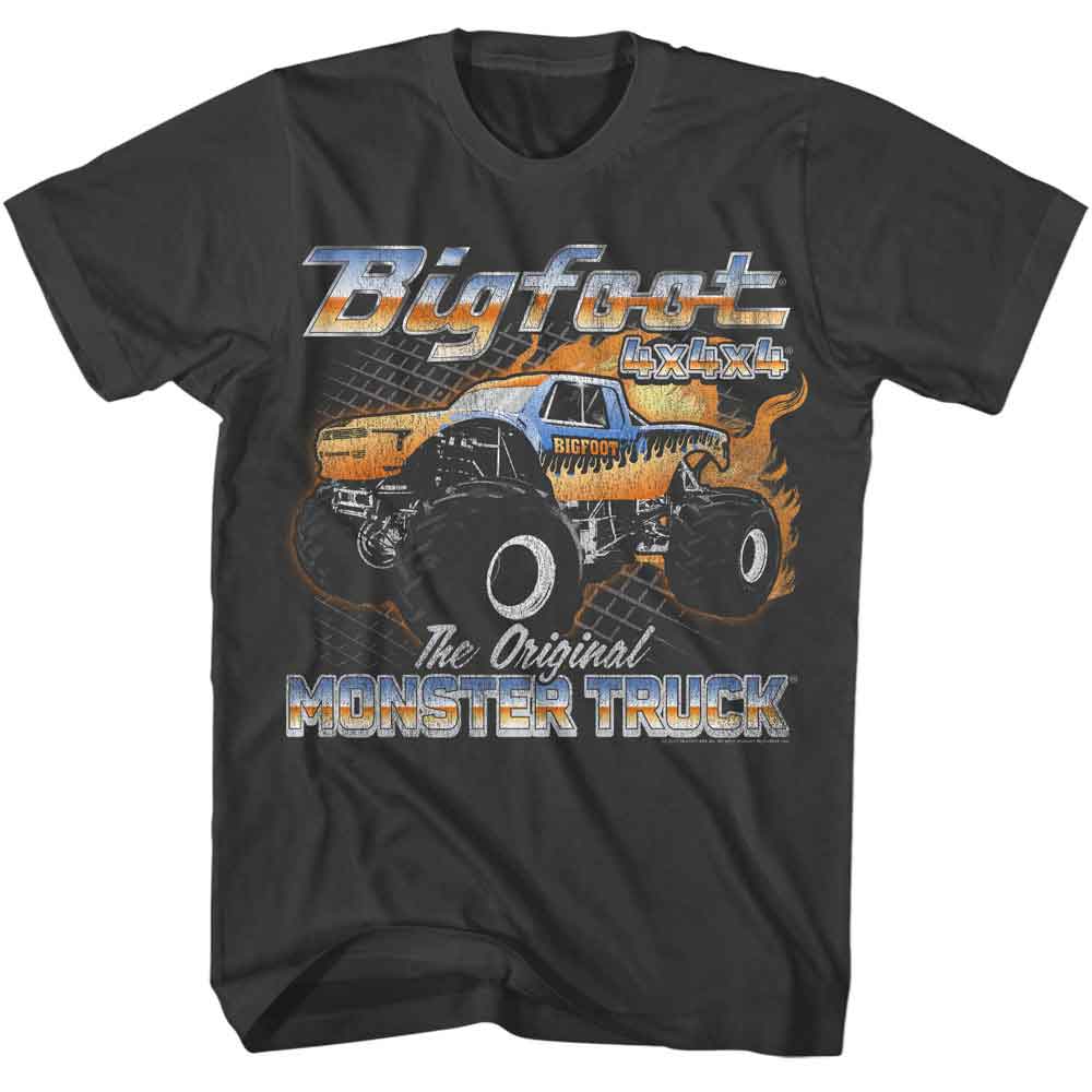 Bigfoot Flame Truck T-Shirt | Blue Culture Tees