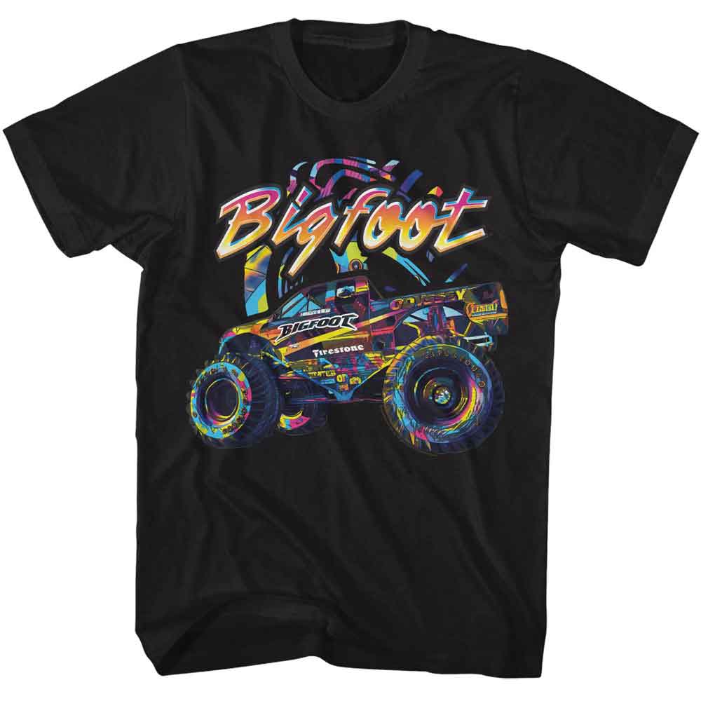 Bigfoot Monster Truck Multicolor T-Shirt | Blue Culture Tees