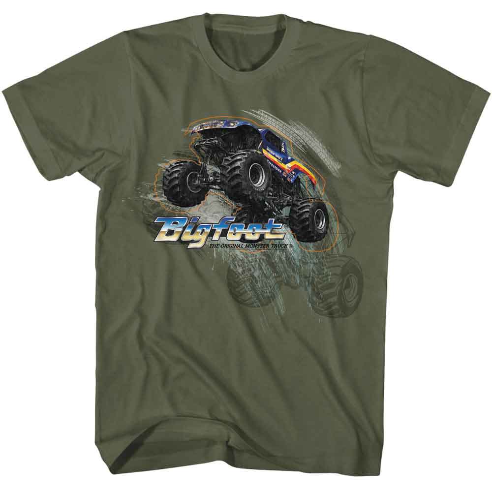 Bigfoot Monster Truck Jump T-Shirt | Blue Culture Tees