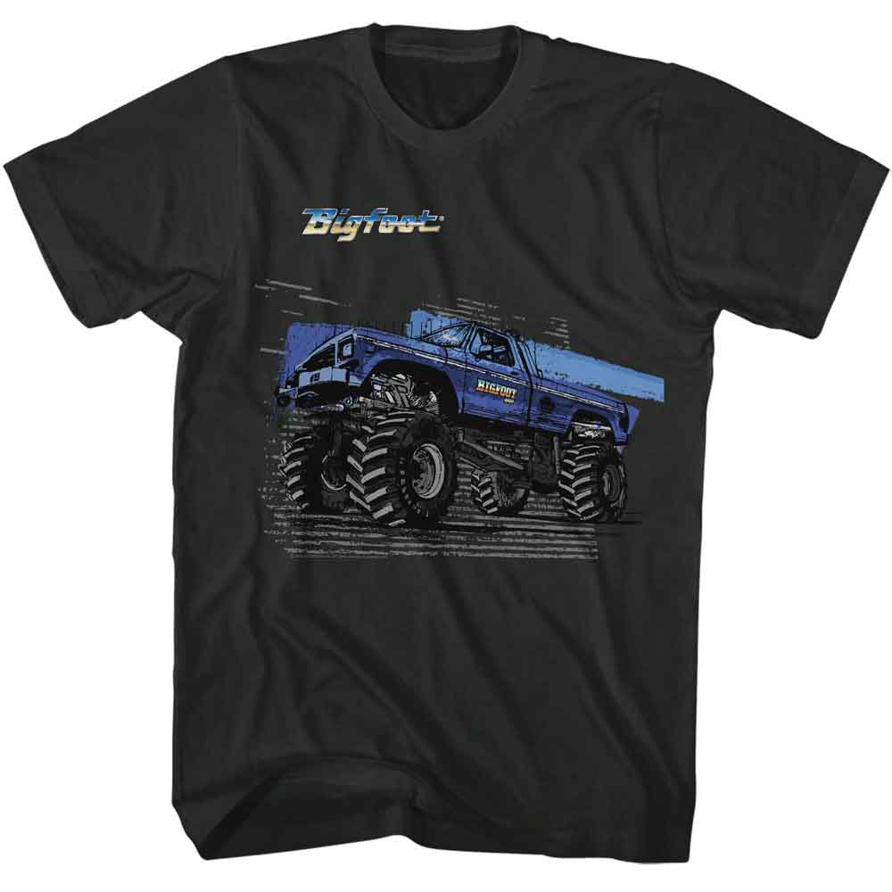 Bigfoot Monster Truck Zoom T-Shirt | Blue Culture Tees