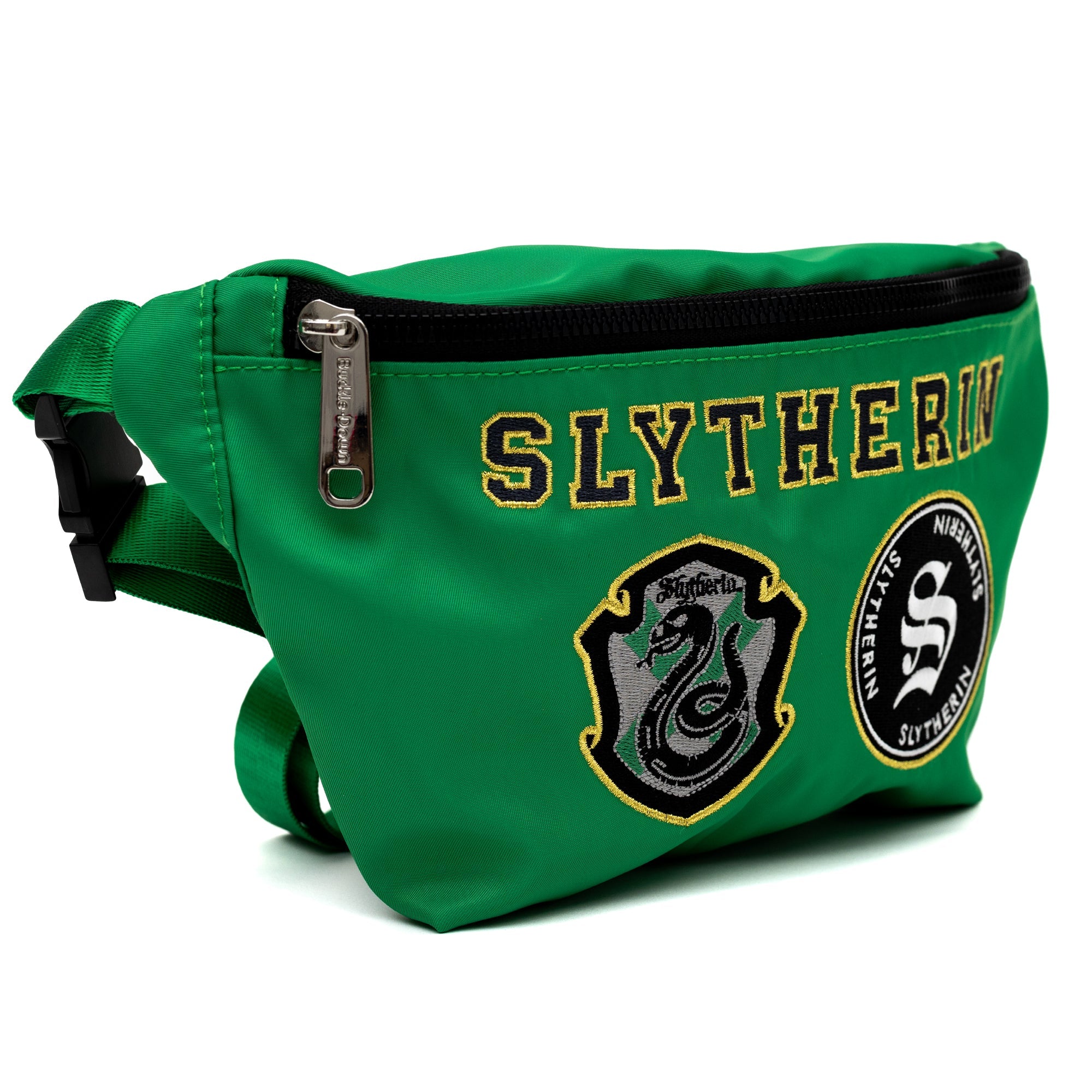 Harry Potter Slytherin Patches Embroidered Fanny Pack | Blue Culture Tees