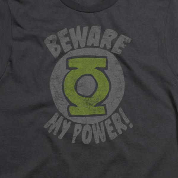 Youth Green Lantern Beware My Power T-Shirt | Blue Culture Tees