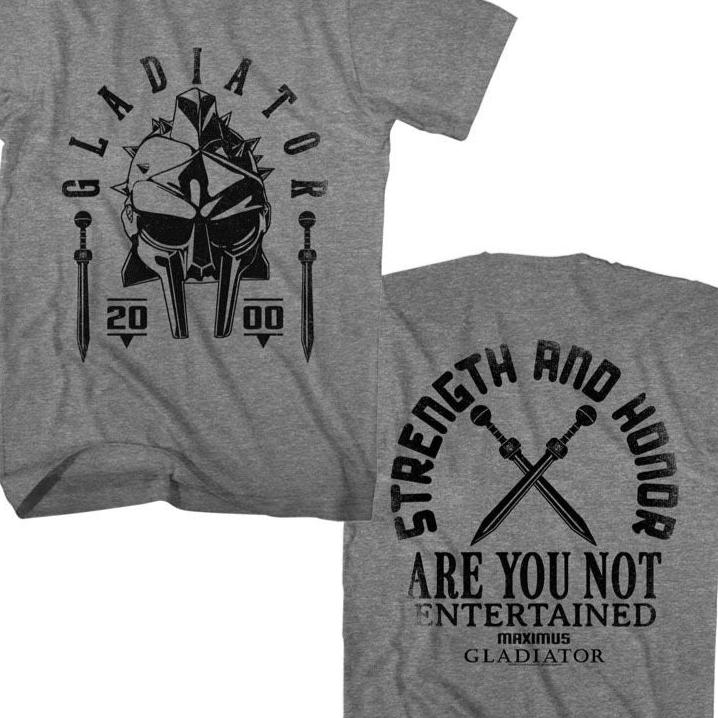 Gladiator Are You Not Entertained T-Shirt | Blue Culture Tees