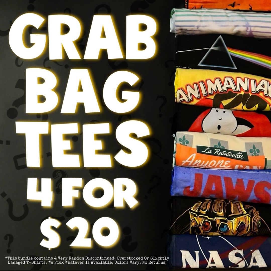 Grab Bag T-Shirts - 4 T-Shirts For $20