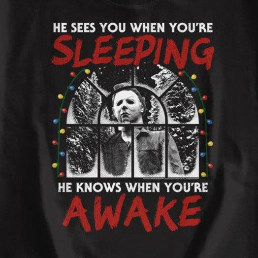 Halloween Sees You When You're Sleeping Sweatshirt