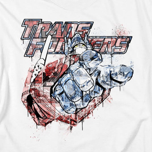 Transformers Optimus Prime Spray Panels T-Shirt