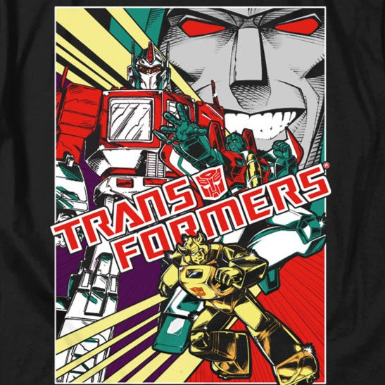 Transformers Comic Poster T-Shirt